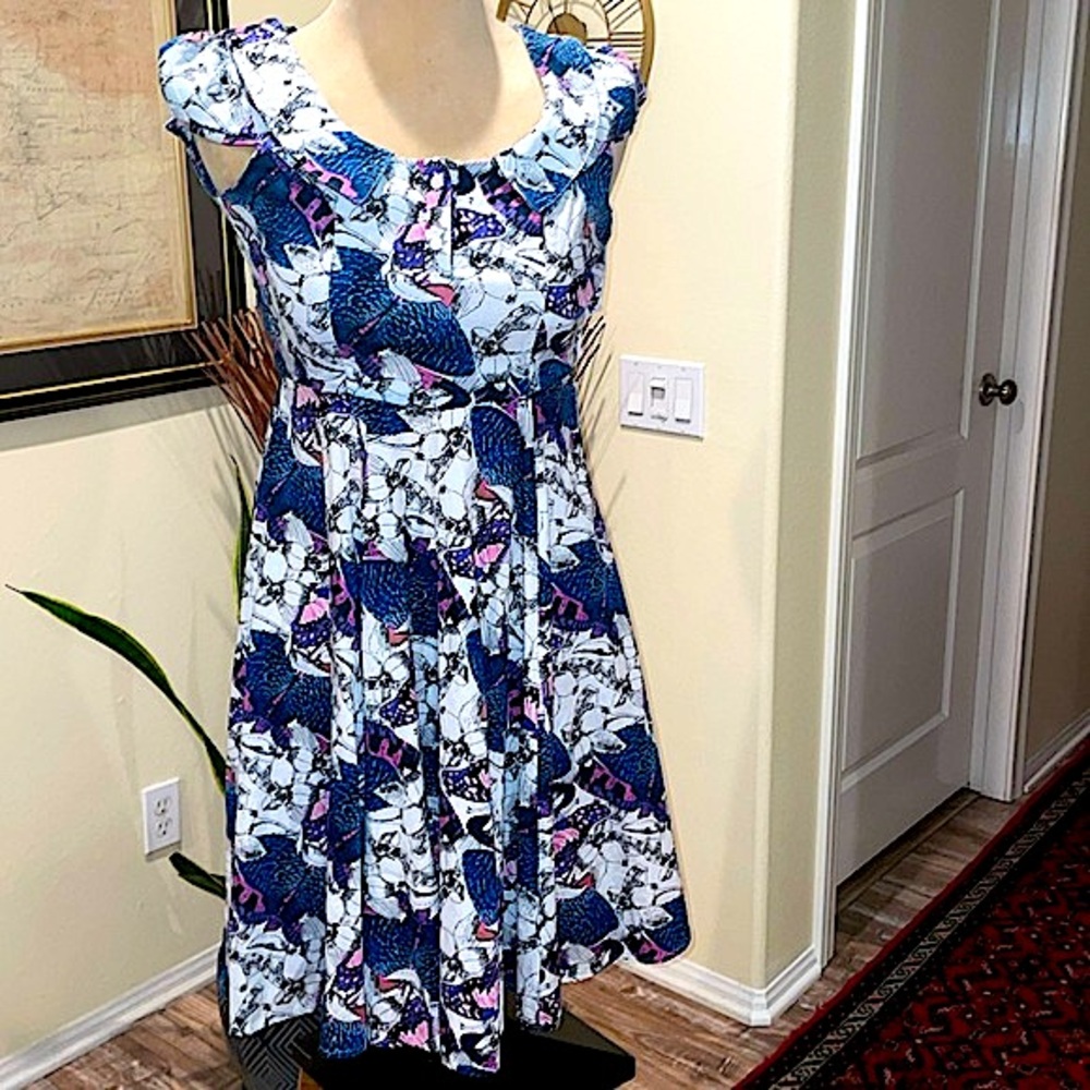 Hearts & Roses H & R Retro Style Floral Dress
